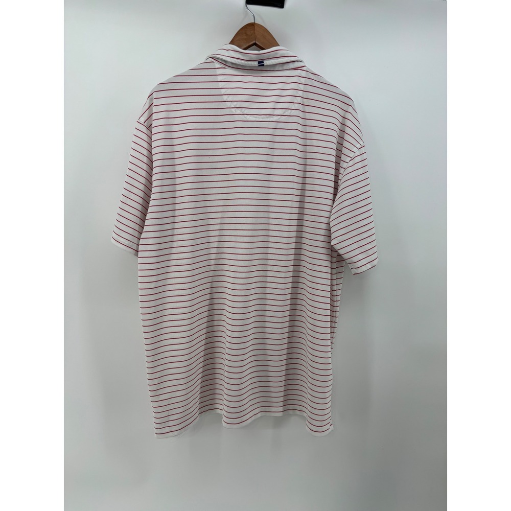 Onward Reserve Performance Polo Shirt Men XXL Red White Striped Fly Fishing Logo - Picture 4 of 7